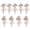 Glitzhome® 32" Whimsical Red & Green Ribbon Christmas Bows, 9ct.